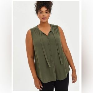 Torrid Olive-green tank
